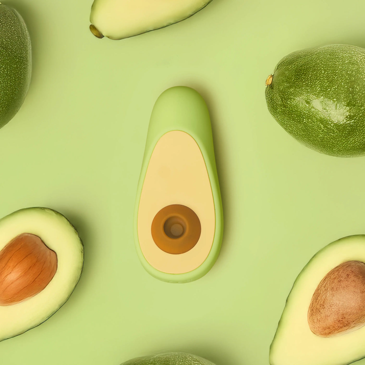 Nancy Avo massager shaped like an avocado